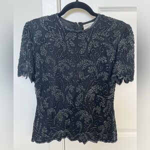 Papell Boutique beaded top - PS